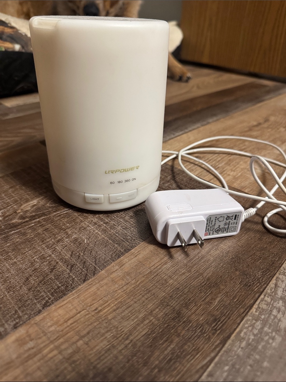 White USB Aroma Diffuser with Timer and Light